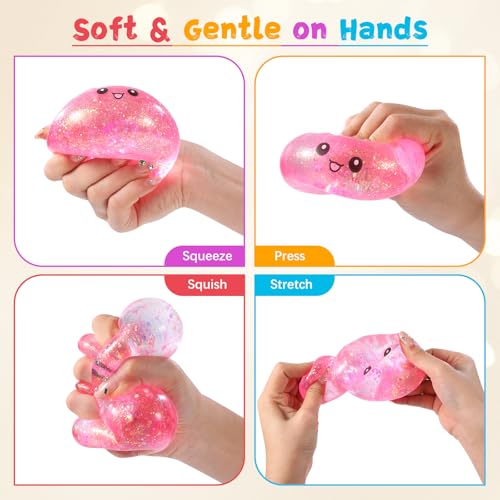 Sugar Dumpling Squishy – Viral Bao Bun Shaped Stress Relief Toy, Pink, 255g, Long-Lasting Fidget Squeeze for Gifts