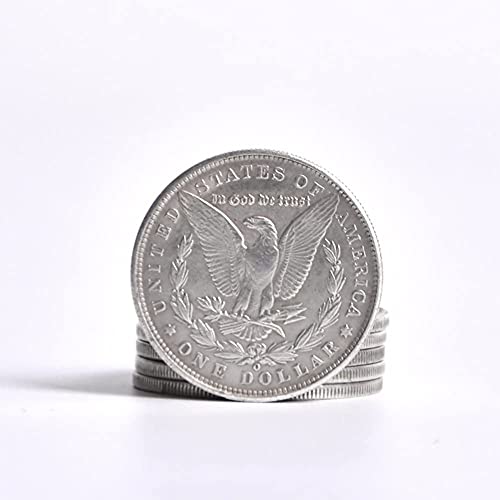 SUMAG Metal Magic Coins – 10 Steel Replica Morgan Dollars (3.8 cm) for Coin Magic Tricks