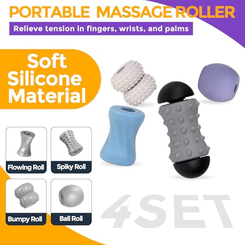 SUMBOHK 4-in-1 Silicone Fidget Toy Set – Quiet, Portable, Customizable Sensory Stress Relief for Adults & Teens