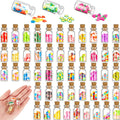 Sumind 50-Piece Miniature Food Jar Set: 1:12 Scale Resin Bottles with Candy & Fruit for Dollhouse Kitchen Decor