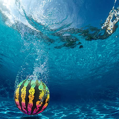 Sumind 9-Inch Swimming Pool Gaming Ball – Underwater Ball with Hose Adapter for Pool Passing, Dribbling, and Diving (Gradient Style)