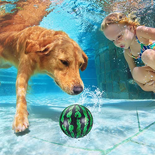Sumind 9-Inch Underwater Pool Ball with Hose Adapter - Green and Black