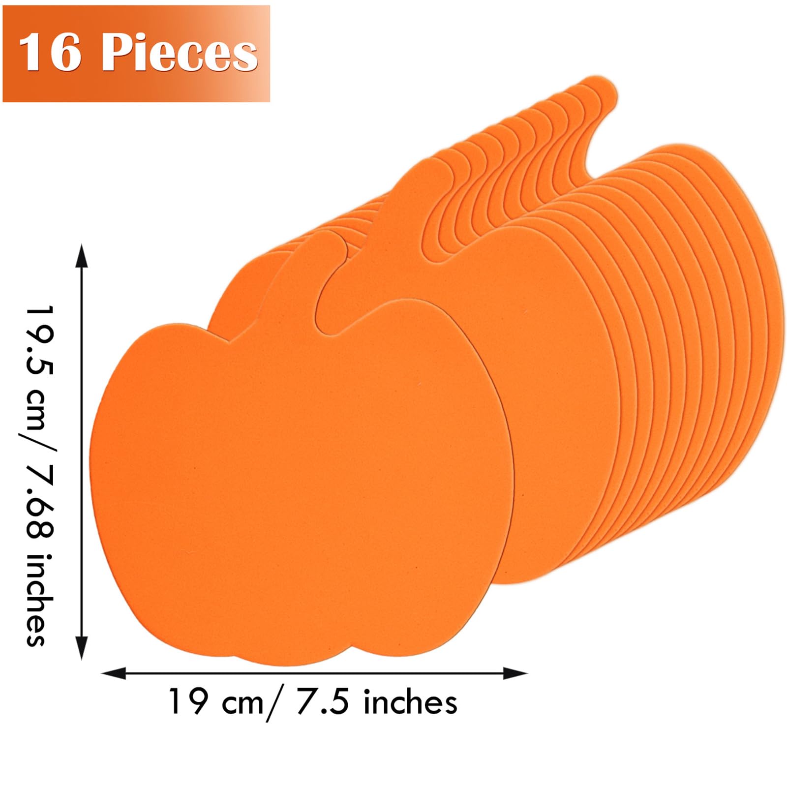 Sumind Halloween Foam Pumpkin Craft Kit - 32 Pieces with Stickers for DIY Decorations