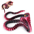 SUMLAND 23-Inch 3D Printed Snake Desk Toy – Flexible Black & Red PLA Cobra