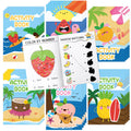 Summer Activity Books for Kids – 24 Pack Fruit-Themed Mini Puzzle Books for Party Favors & Classroom Prizes