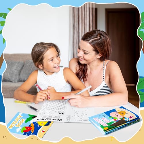 Summer Activity Books for Kids – 24 Pack Fruit-Themed Mini Puzzle Books for Party Favors & Classroom Prizes