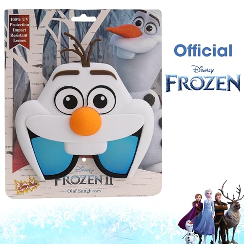 Sun Staches Disney Frozen Kids Sunglasses – Elsa, Anna & Olaf Costume Accessory, UV400 Protection