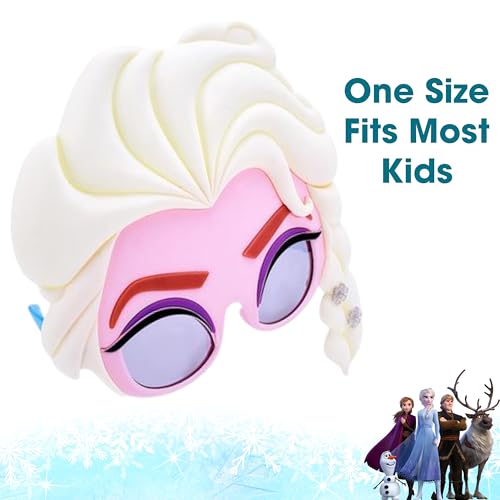 Sun Staches Disney Frozen Kids Sunglasses – Elsa, Anna & Olaf Dress-Up Costume Accessory