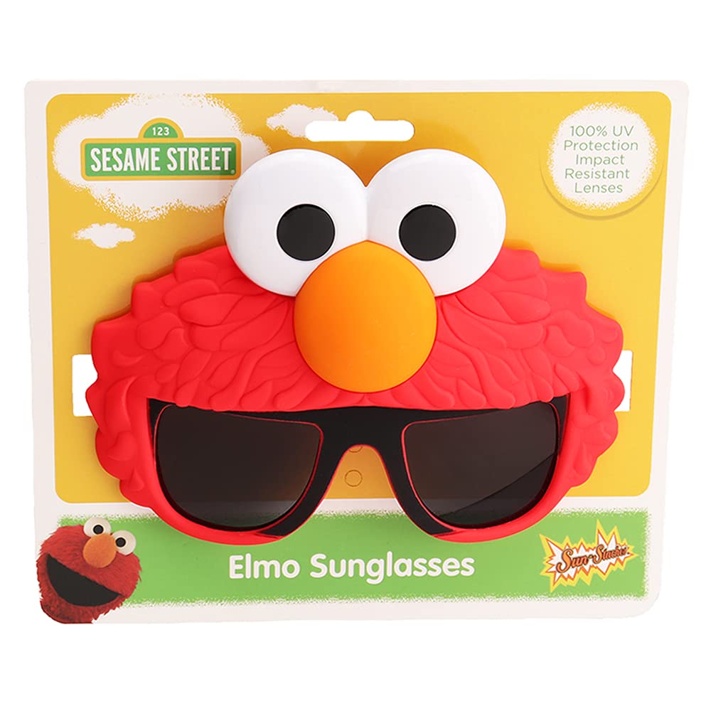 Sun-Staches Sesame Street Official Sunglasses – Cookie Monster, Elmo, or Abby for Kids