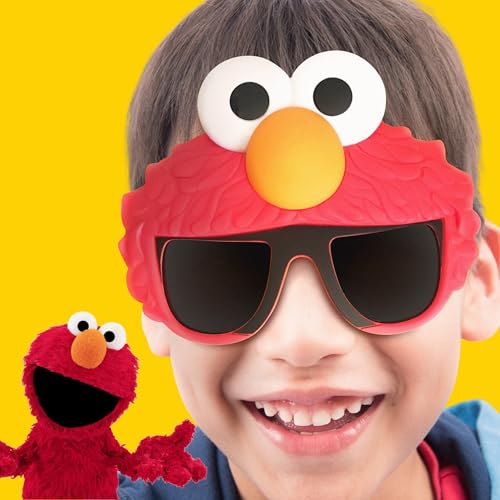 Sun-Staches Sesame Street Official Sunglasses – Cookie Monster, Elmo, or Abby for Kids