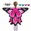 Sunlisky Kids Butterfly Wings Costume Set for Girls – Fairy Dress, Wings & Mask for Ages 4-9