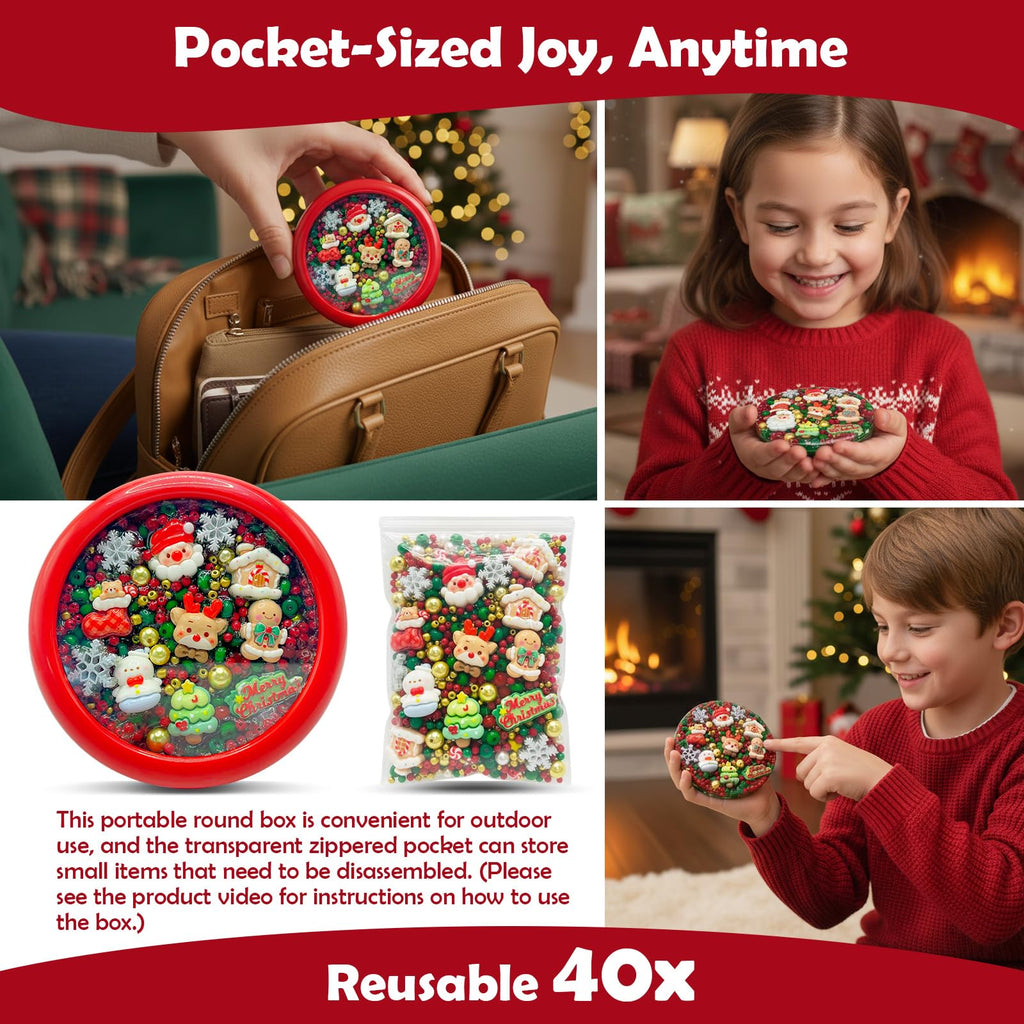 Sunolkie Reusable Picky Fidget Pad – Meltable Stress Relief Toy, Up to 40 Reshapes