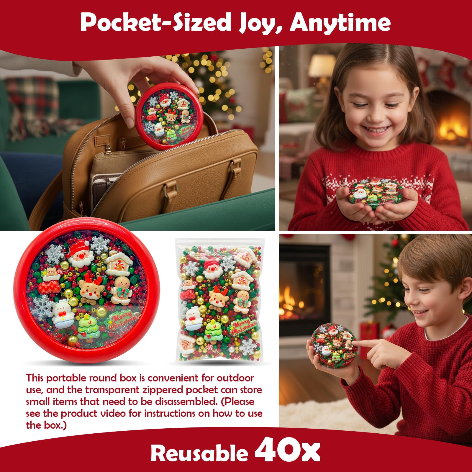 Sunolkie Reusable Picky Fidget Pad – Meltable Stress Relief Toy, Up to 40 Reshapes