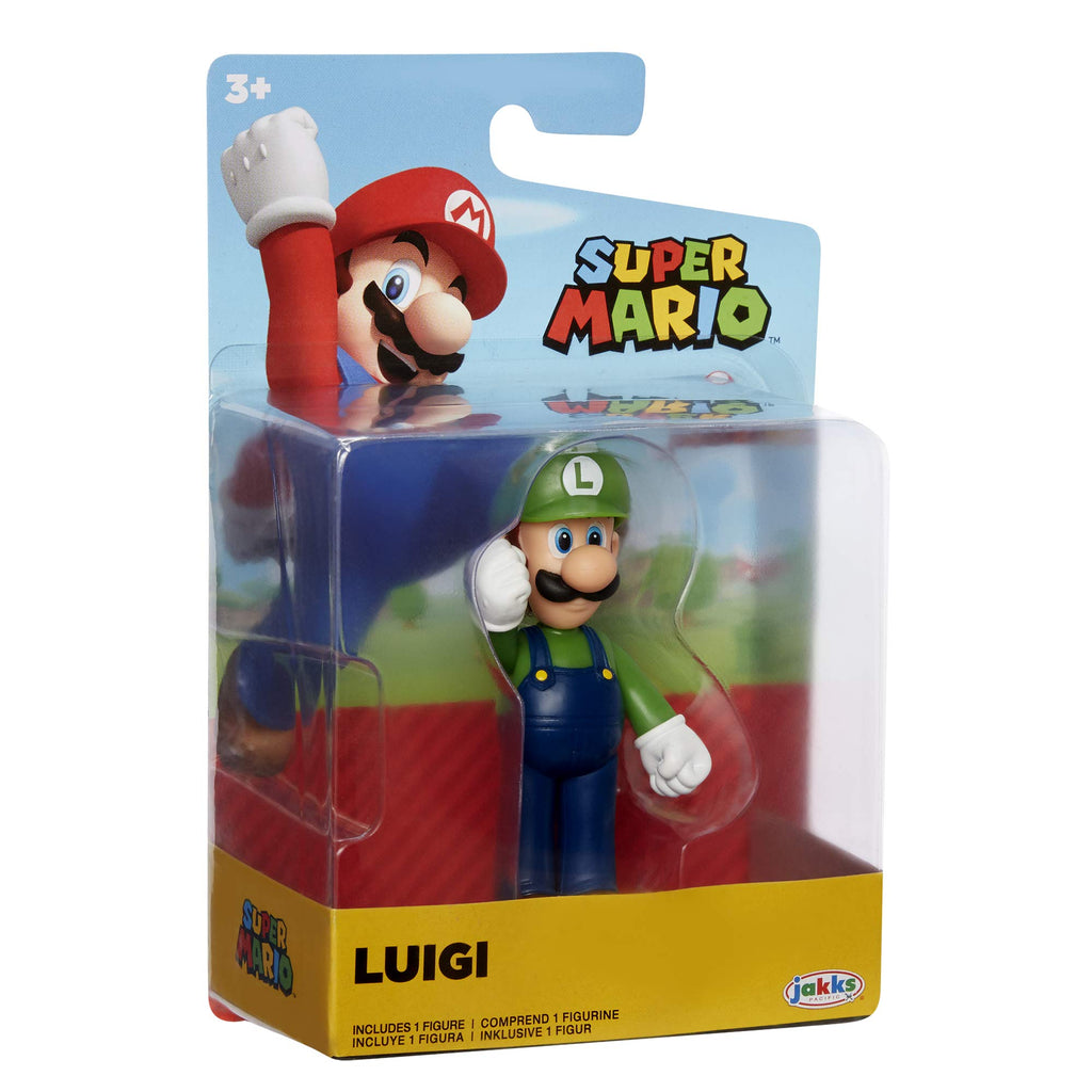 Super Mario 2.5-Inch Luigi Action Figure – Standing Pose with Articulation