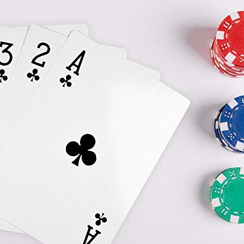 Super Z Outlet Giant Jumbo Playing Cards – 8.25 x 11.75 Inches – Full 52+2 Deck