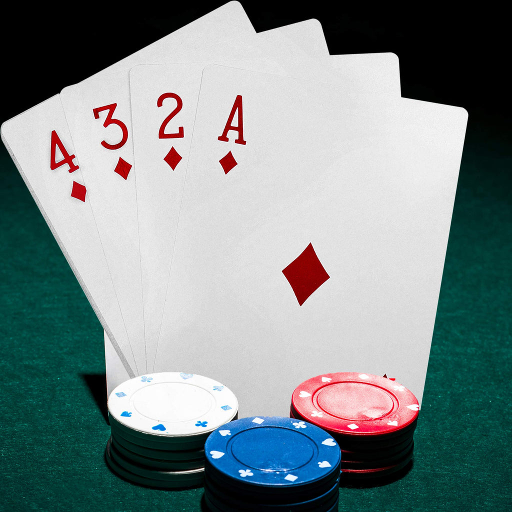 Super Z Outlet Giant Jumbo Playing Cards – 8.25 x 11.75 Inches – Full 52+2 Deck