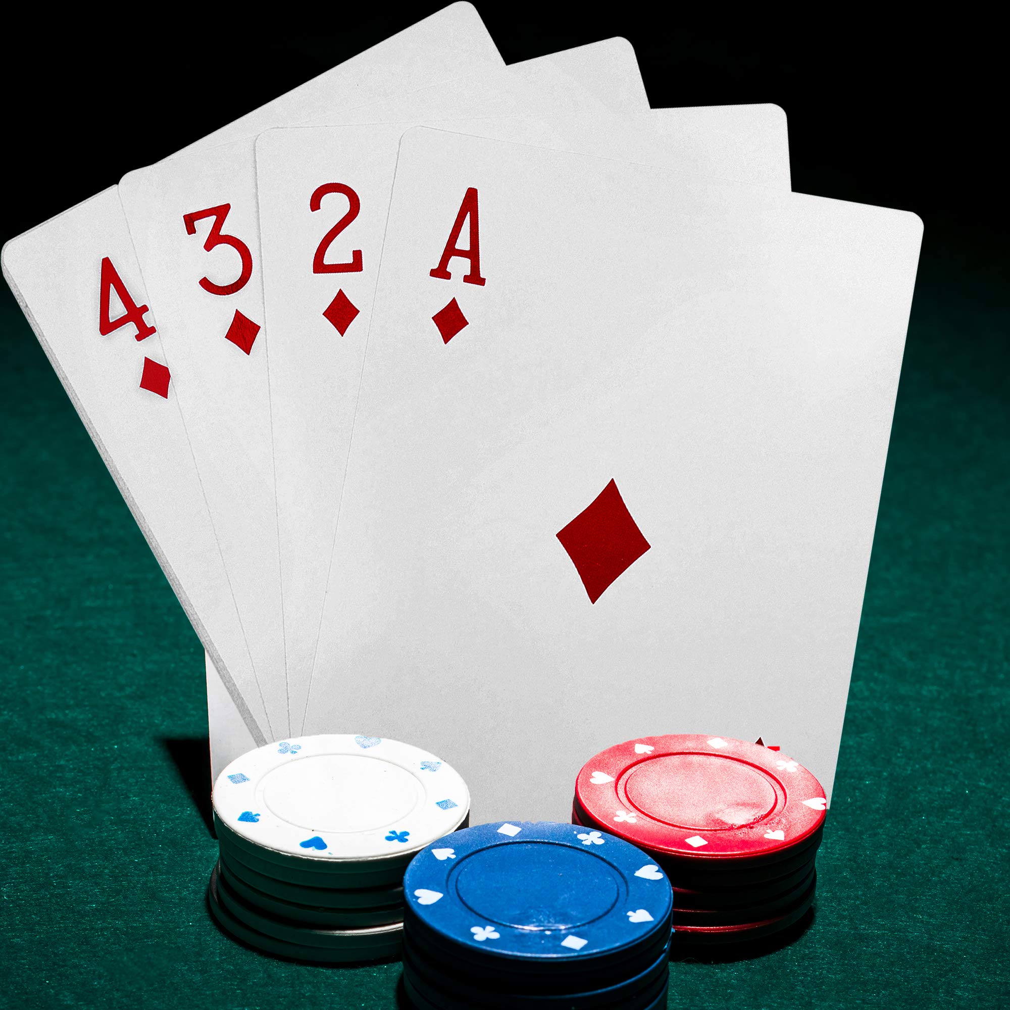 Super Z Outlet Giant Jumbo Playing Cards – 8.25 x 11.75 Inches – Full 52+2 Deck