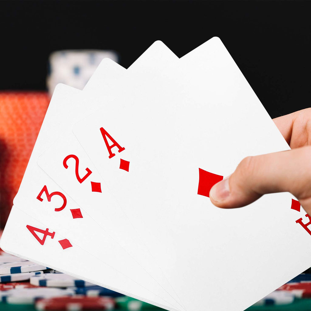 Super Z Outlet Giant Jumbo Playing Cards – 8.25 x 11.75 Inches – Full 52+2 Deck