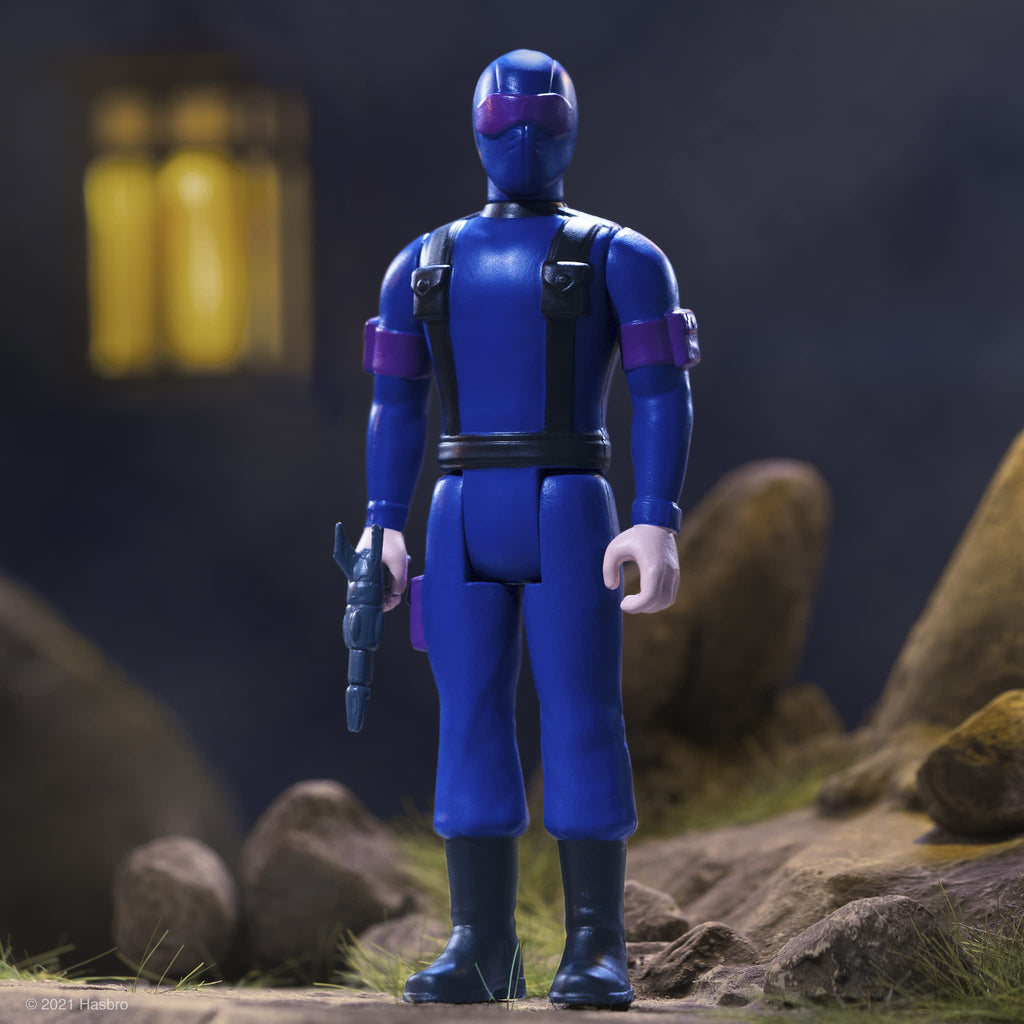 Super7 G.I. Joe Snake Eyes 3.75" ReAction Figure with Pistol, Cannister, and Laser Rifle