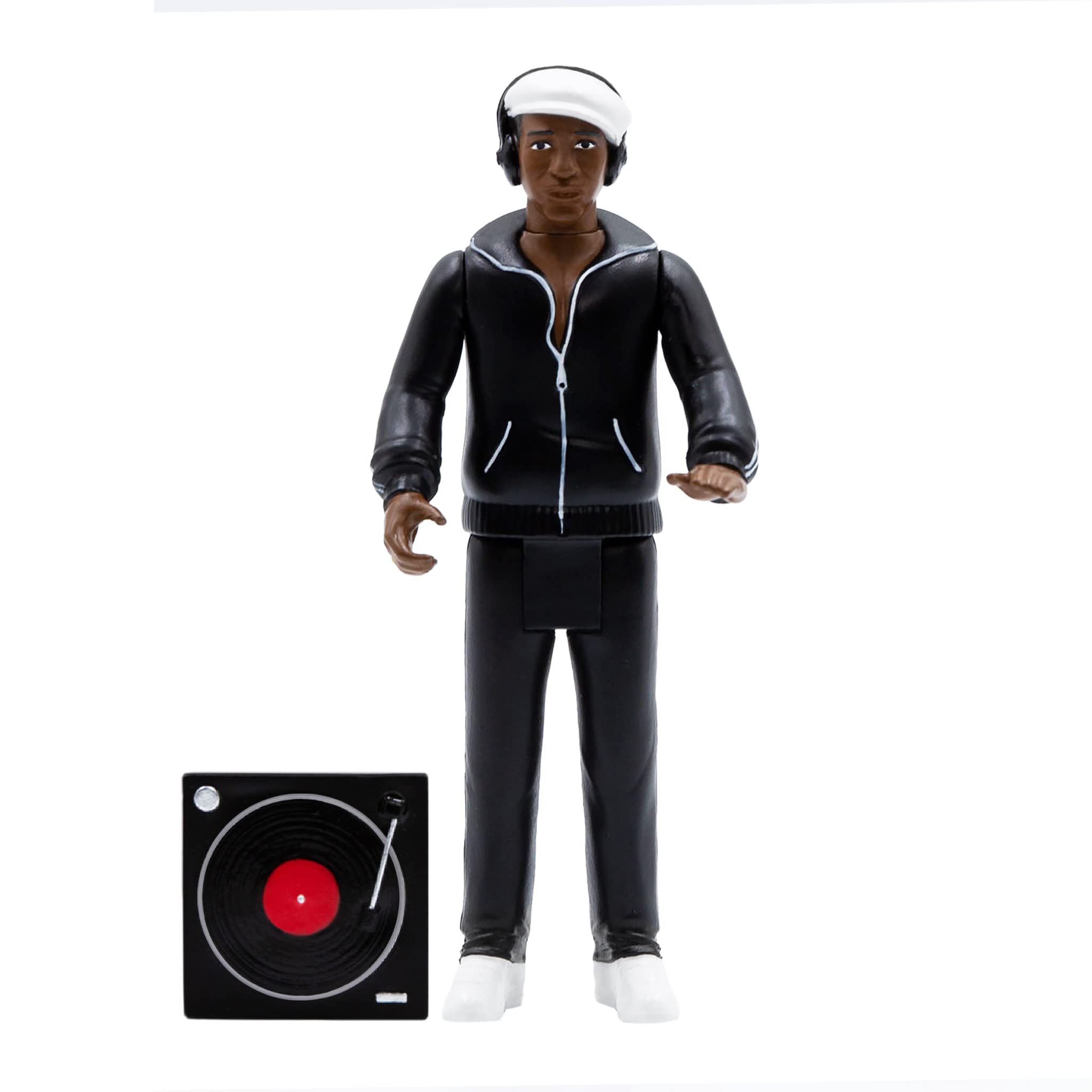 Super7 Grandmaster Flash ReAction Figure - 3.75" Hip Hop Collectible with Turntable Accessory