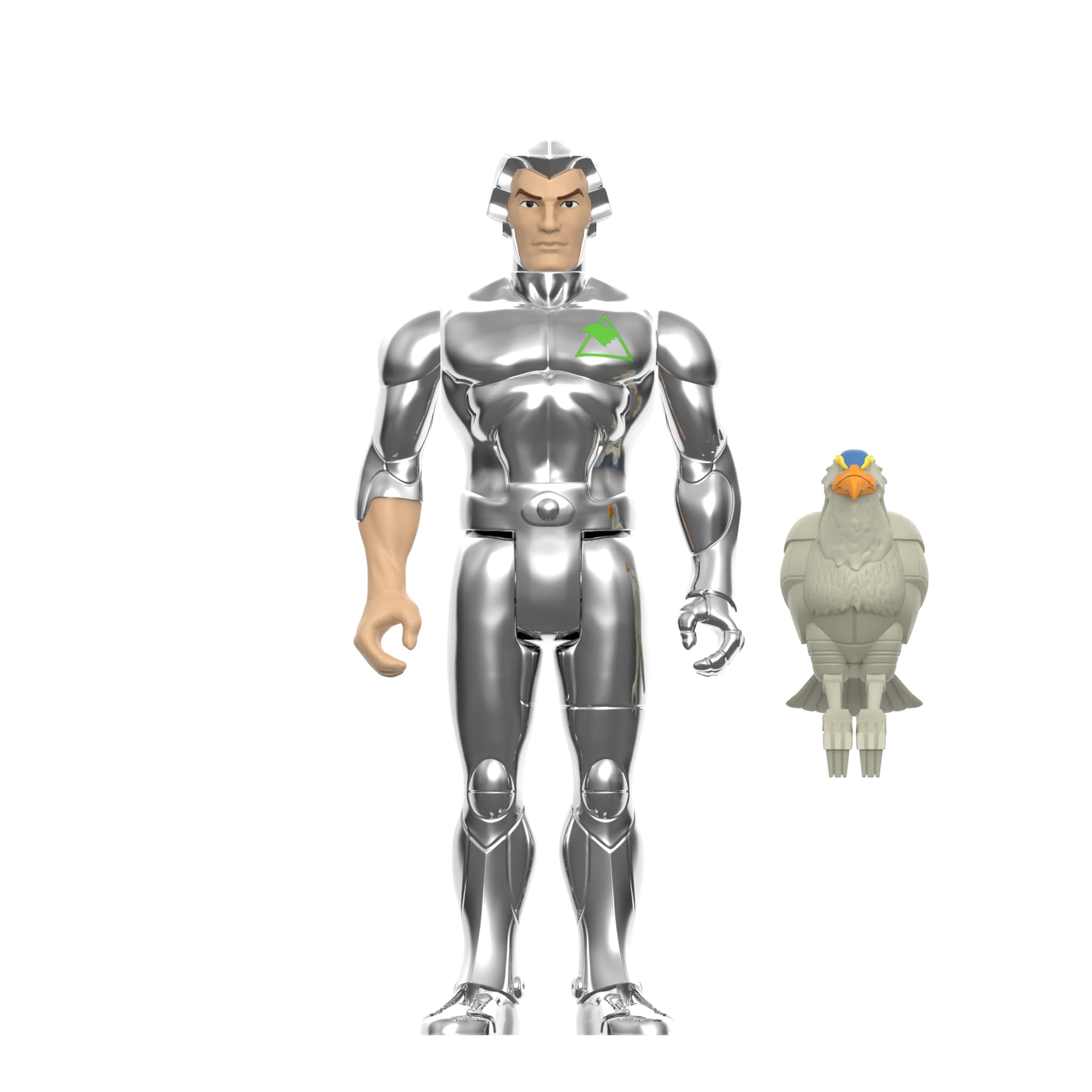 Super7 SilverHawks Quicksilver (Toy Version) ReAction Figure - 3.75" Retro Action Figure with Tally-Hawk Accessory