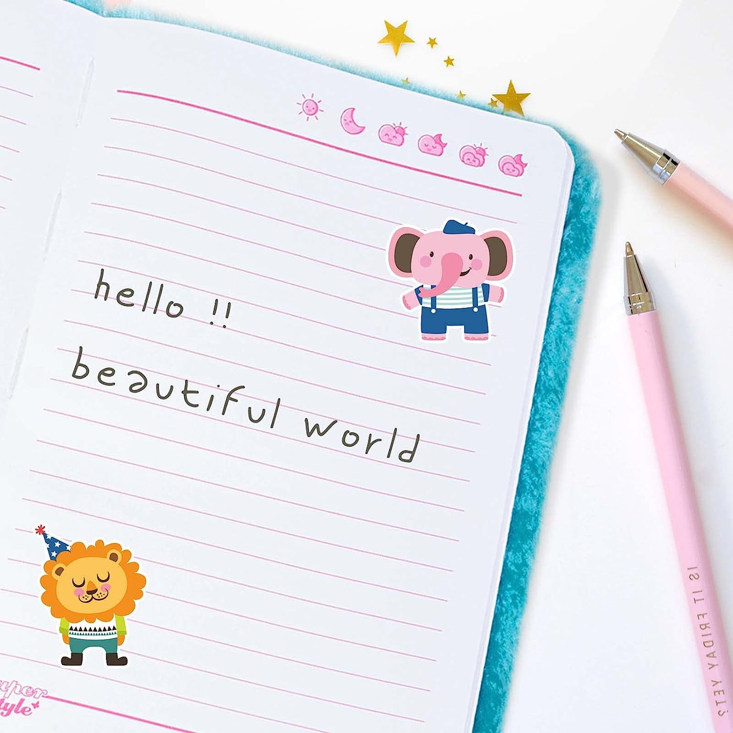 SuperStyle Shark Plush Lock Diary – A5 Secret Notebook for Kids Ages 6-12