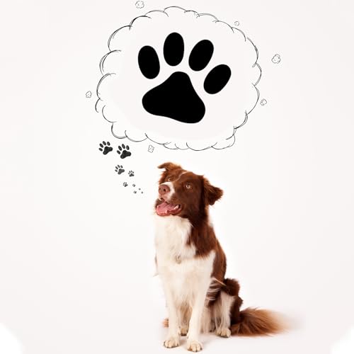 Supervitae 2-Pack Paw Print Stamps – Mini Black Self-Inking Stamper for Classroom Crafts and Party Favors