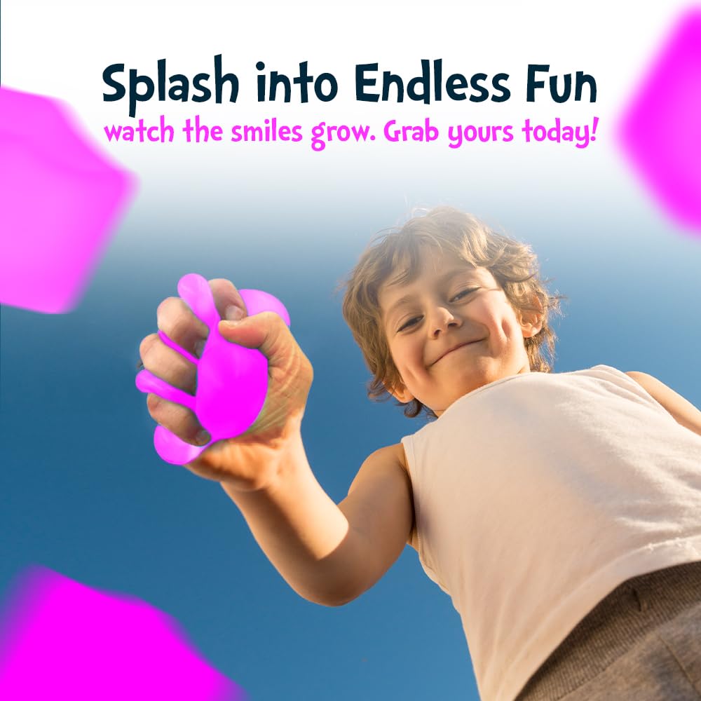 SUPERZON Stress Cube Squishy – 2.17-Inch Gel-Filled Fidget Toy for Anxiety & ADHD Relief (Purple)