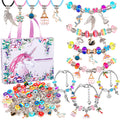 SUREHOME 110-Piece Charm Bracelet Making Kit for Girls Ages 5-12 – DIY Jewelry Craft Gift
