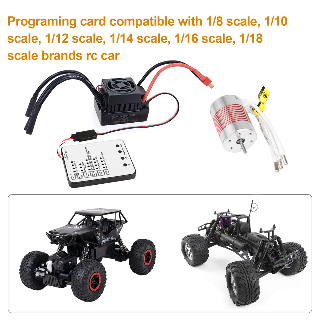 Surpass Hobby Programming Card - LED Program Box for Brushless ESC 25A-150A (White)