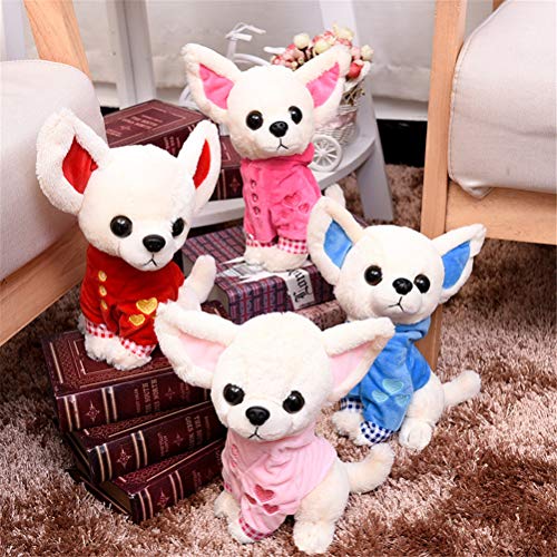 SUSHAFEN Stuffed Dog Plush Toy – 17cm Soft Chihuahua Pillow for Kids and Dog Lovers