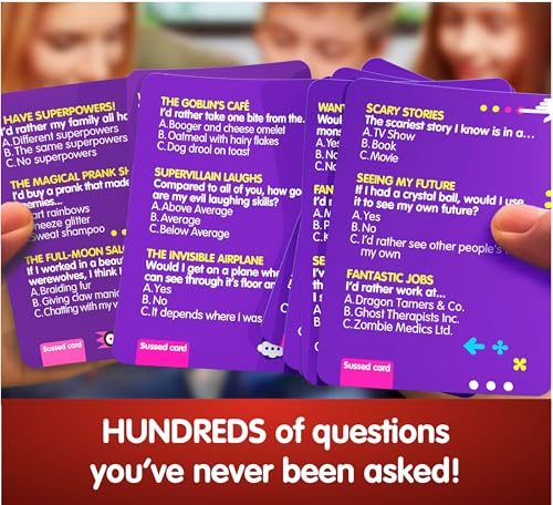 SUSSED Wacky 'What Would You Do?' Fantasy Card Game – Purple Deck: Dragons, Space & Magic – Fun for Ages 8+, 2-8 Players, 15-30 Min