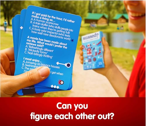 SUSSED What Would You Do? Card Game – 230+ Questions & 693 Answers, Fun for Teens and Adults Ages 10+