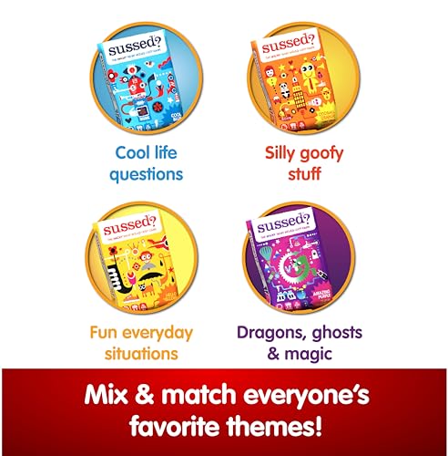 SUSSED What Would You Do? Social Card Game – 230+ Questions & 693 Answers, 3 Ways to Play, Ages 7+