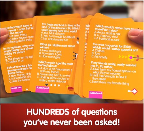 SUSSED What Would You Do? Social Card Game – 230+ Questions & 693 Answers, 3 Ways to Play, Ages 7+