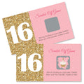 Sweet 16 Scratch-Off Cards – 22-Count Party Game by Big Dot of Happiness