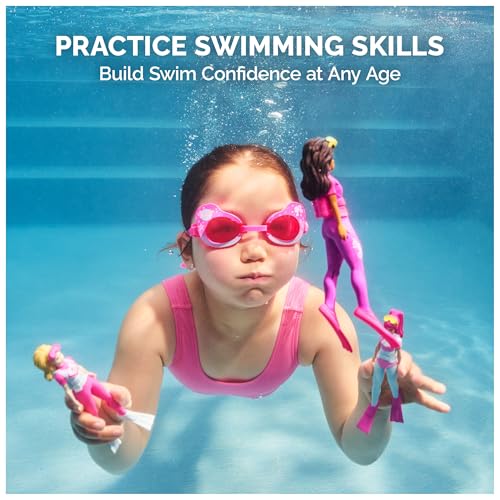 SwimWays Barbie Dive Characters 3-Pack – Soft Pool Diving Toys for Kids Ages 5+