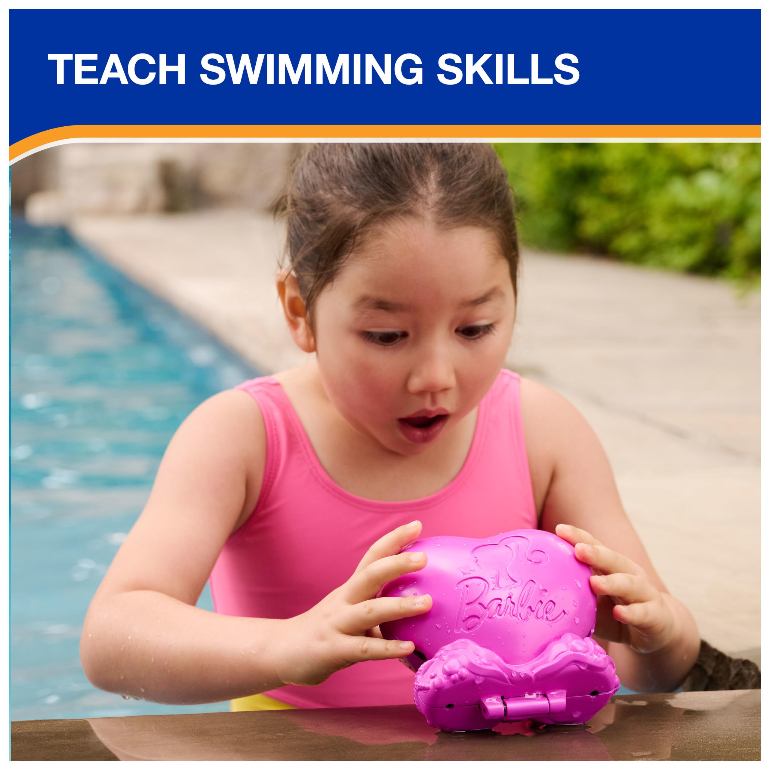 SwimWays Barbie Floatin' Figure – Floating Pool Toy for Kids Aged 3 & Up