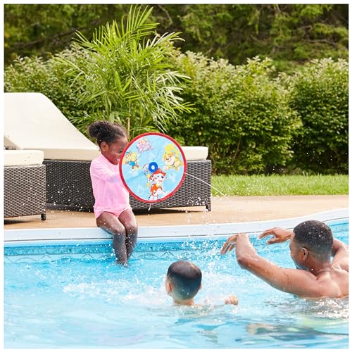 SwimWays Paw Patrol Aqua Shield Blaster – Water Gun with Shield, Shoots Up to 12 Feet, Pool Toy for Ages 4+