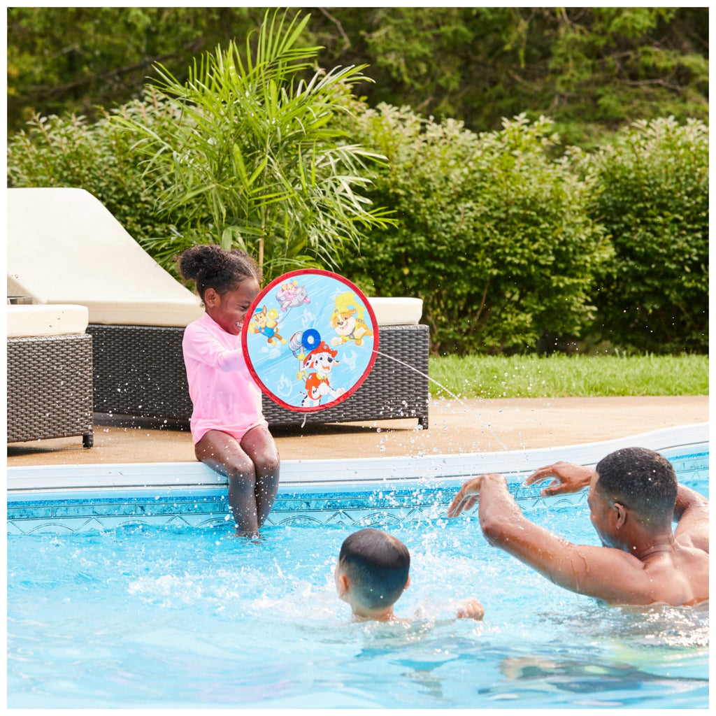 SwimWays Paw Patrol Aqua Shield Blaster – Water Gun with Shield, Shoots Up to 12 Feet, Pool Toy for Ages 4+