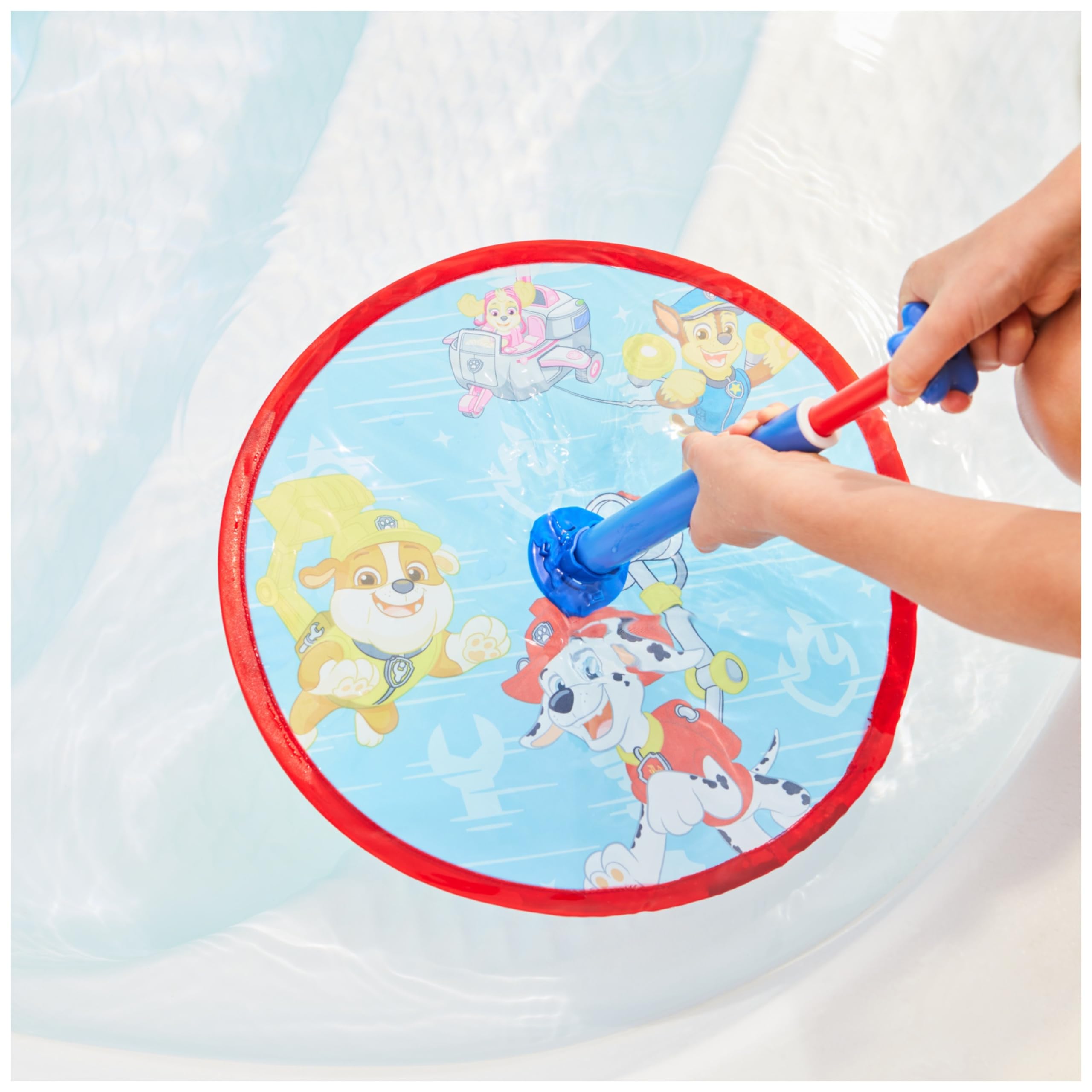 SwimWays Paw Patrol Aqua Shield Blaster – Water Gun with Shield, Shoots Up to 12 Feet, Pool Toy for Ages 4+