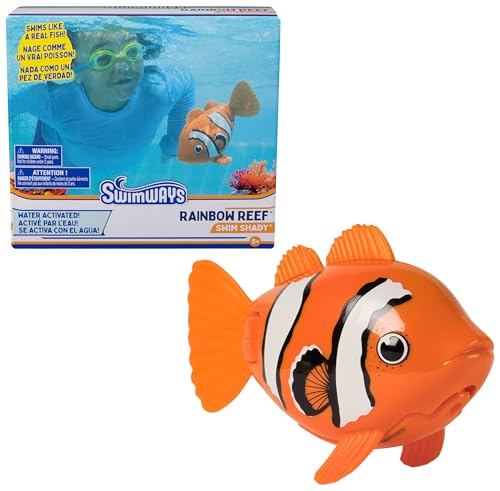 SwimWays Rainbow Reef Swim Shady Water-Activated Pool Toy for Kids Ages 5+