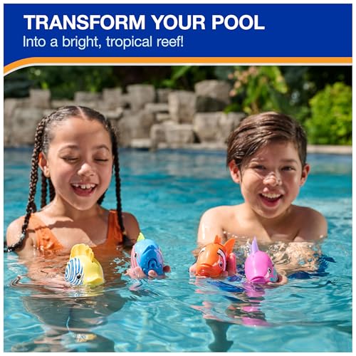 SwimWays Rainbow Reef Swim Shady Water-Activated Pool Toy for Kids Ages 5+