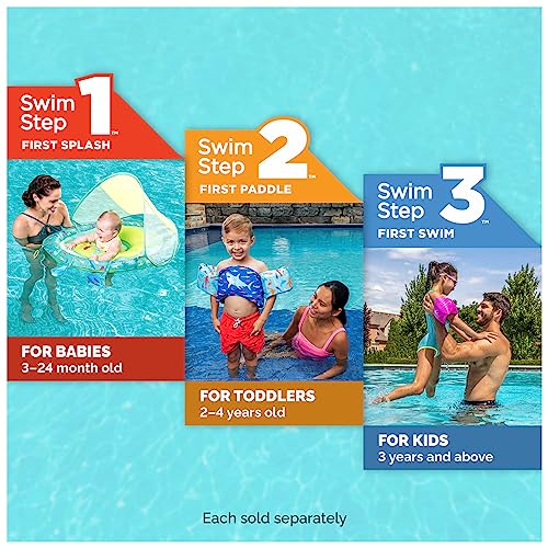 SwimWays Soft Swimmies Toddler Floaties - Purple, Inflatable Arm Bands for Ages 3-5