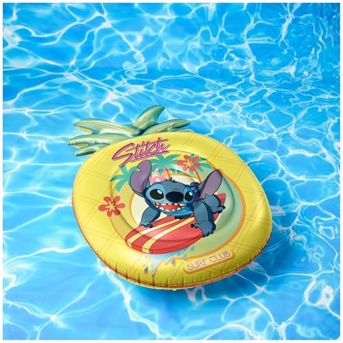 SwimWays Stitch Oversized Pool Float - Inflatable Pineapple Lounger for Ages 14+