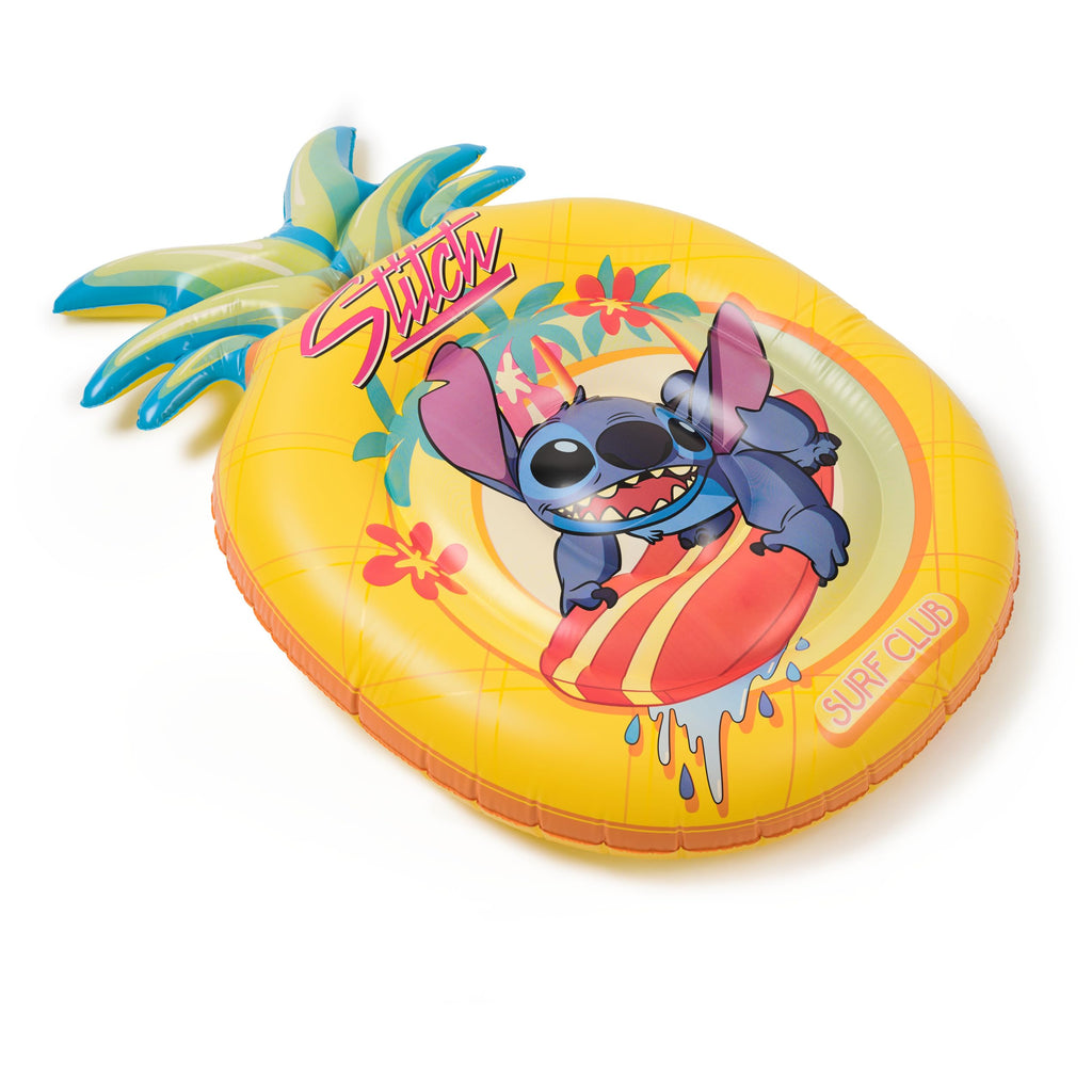 SwimWays Stitch Oversized Pool Float - Inflatable Pineapple Lounger for Ages 14+