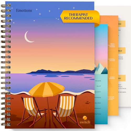 Switch Research Emotions Journal – A4 Self-Care Journal with Psychologist-Backed Exercises and Daily Check-Ins