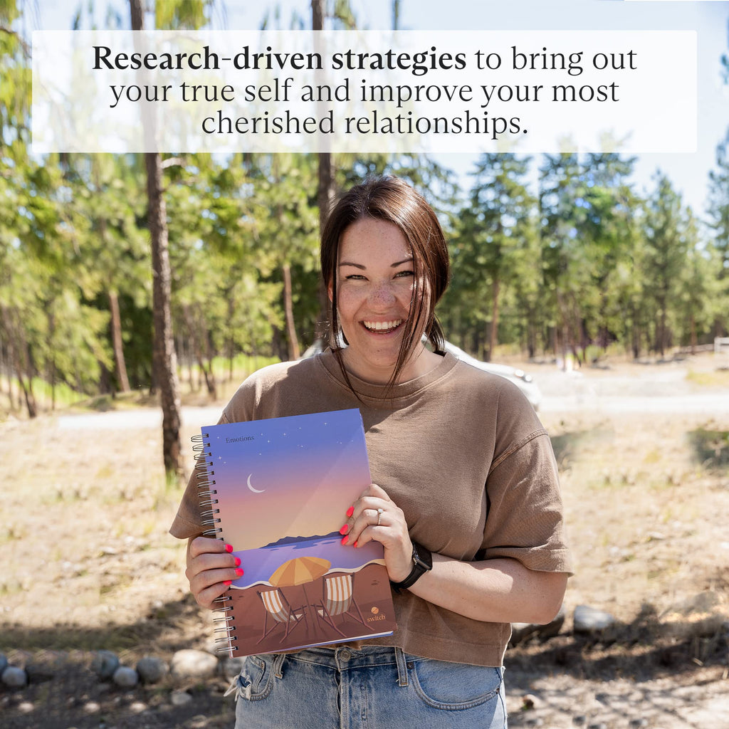 Switch Research Emotions Journal – A4 Self-Care Journal with Psychologist-Backed Exercises and Daily Check-Ins
