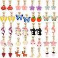 SYNLIN 20 Pairs Cute Animal Clip-On Earrings for Women Without Pierced Ears