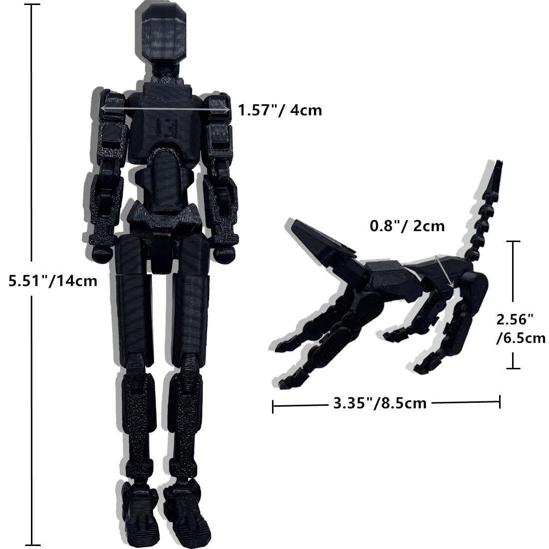 T13 3D Action Figure Set - Fully Articulated PETG Robot with Dog, Weapons, and 360° Joints by SOOZAFONE